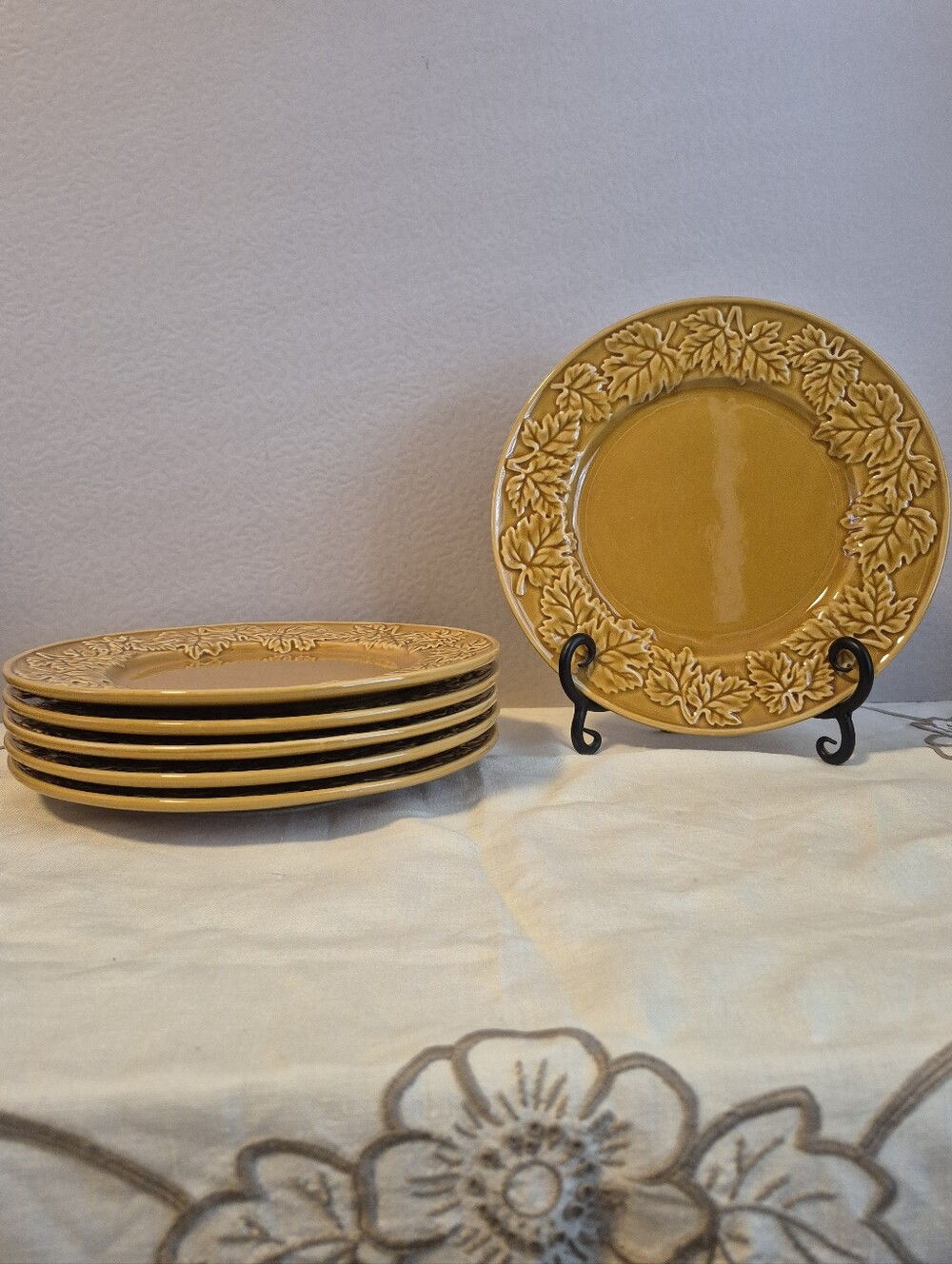 Roscher & Co. Autunno Pattern Plate Set of 6 - Thanksgiving/Fall - Retired